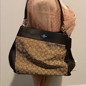 Coach Brown Edie Shoulder Bag